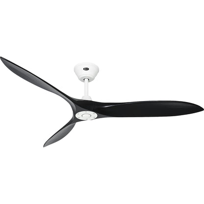 ECO AIRSCREW ceiling fan, rotor blade Ø 1520 mm, matt black / matt white.
