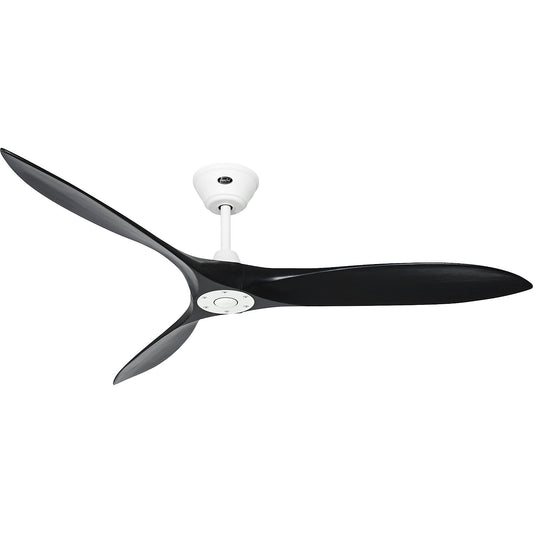ECO AIRSCREW ceiling fan, rotor blade Ø 1520 mm, matt black / matt white.