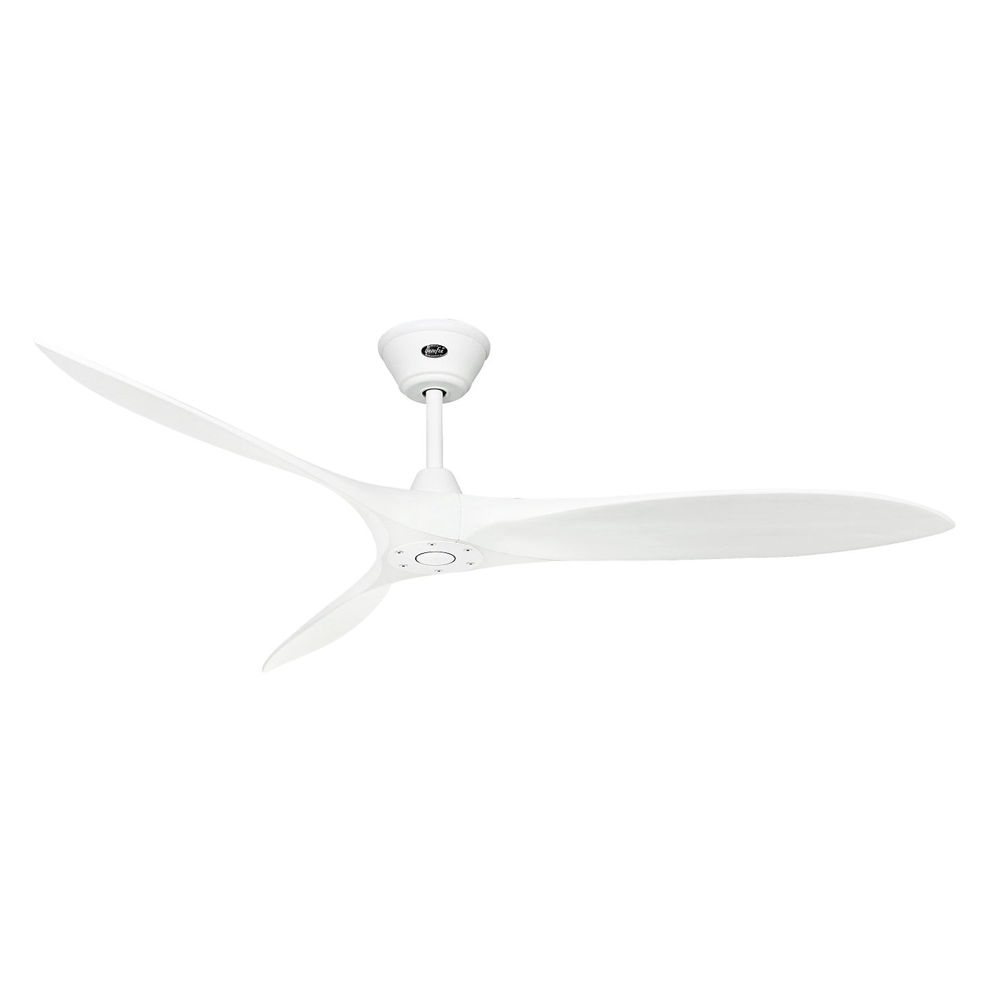 ECO AIRSCREW ceiling fan, rotor blade Ø 1520 mm, matt white / matt white.