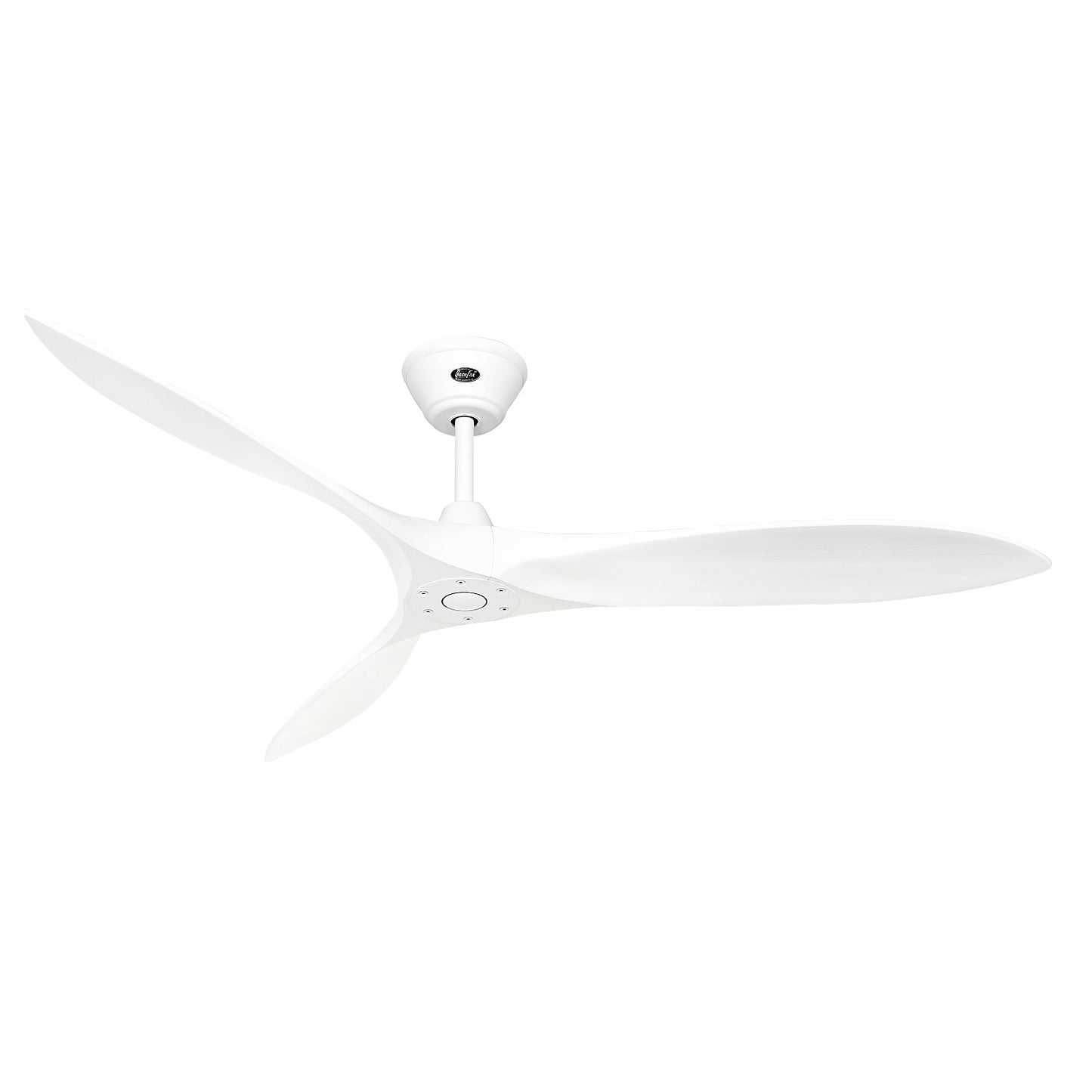 ECO AIRSCREW ceiling fan, rotor blade Ø 1520 mm, matt white / matt white.