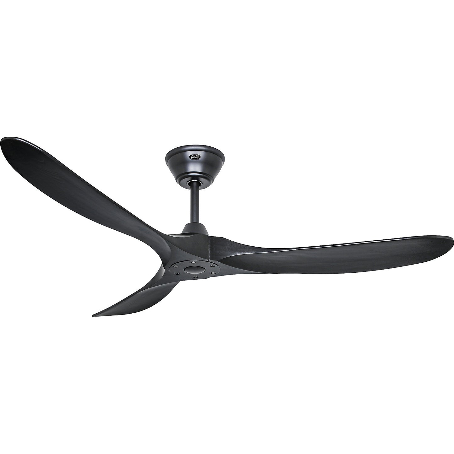 ECO GENUINO ceiling fan, rotor blade Ø 1520 mm, matt black / matt black.