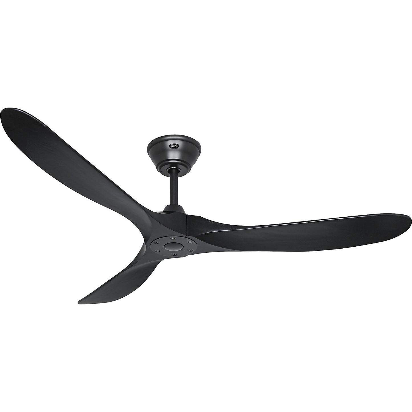 ECO GENUINO ceiling fan, rotor blade Ø 1520 mm, matt black / matt black.