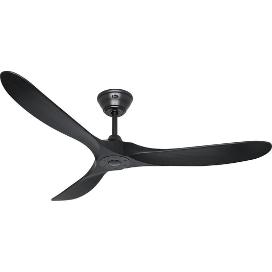 ECO GENUINO ceiling fan, rotor blade Ø 1520 mm, matt black / matt black.