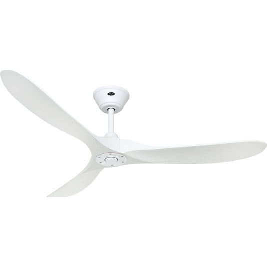 ECO GENUINO ceiling fan, rotor blade Ø 1520 mm, matt white / matt white.