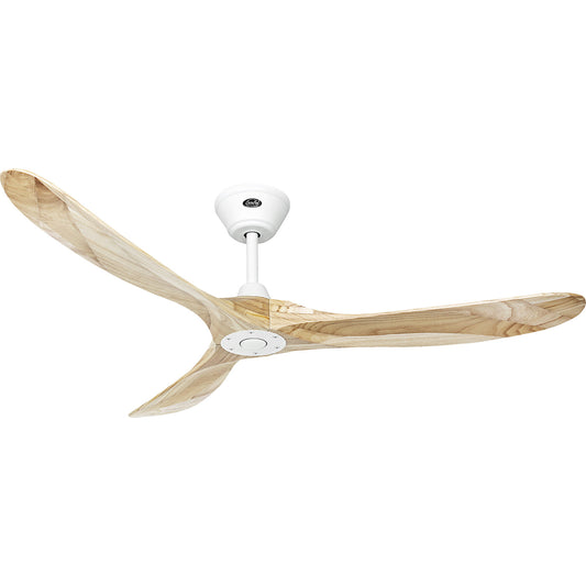 ECO GENUINO ceiling fan, rotor blade Ø 1520 mm, natural finish / matt white.