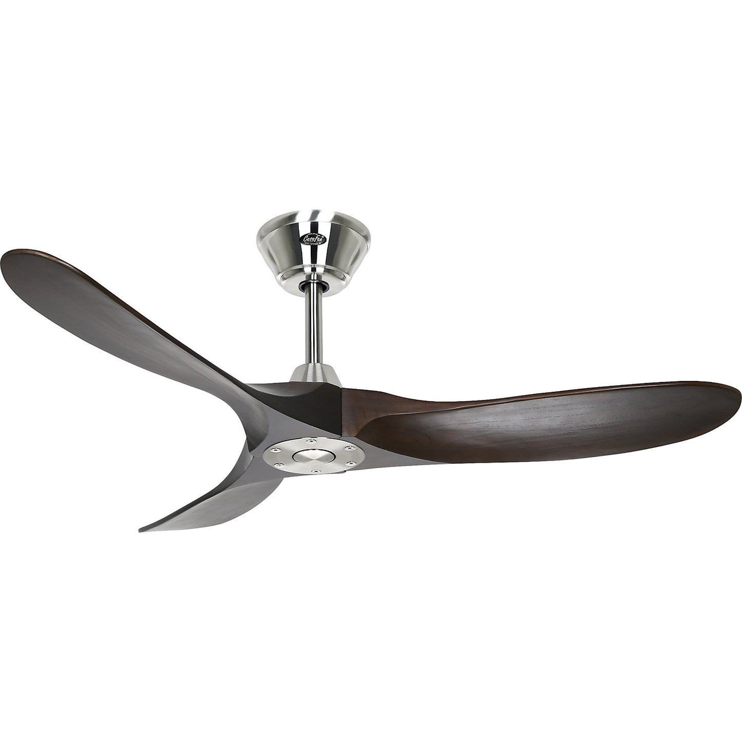 ECO GENUINO ceiling fan, rotor blade Ø 1220 mm, walnut / chrome.