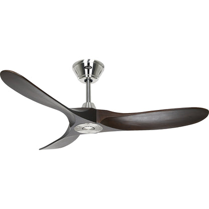 ECO GENUINO ceiling fan, rotor blade Ø 1220 mm, walnut / chrome.
