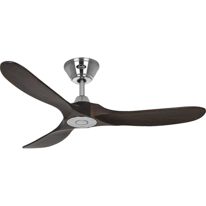 ECO GENUINO ceiling fan, rotor blade Ø 1220 mm, walnut / chrome.