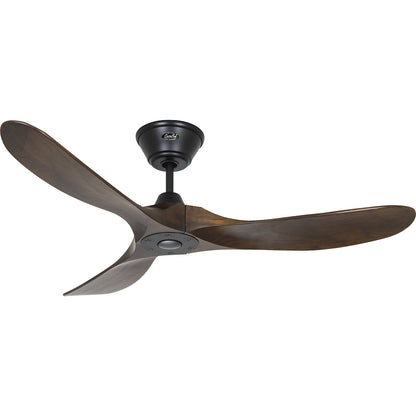 ECO GENUINO ceiling fan, rotor blade Ø 1220 mm, walnut / matt black.