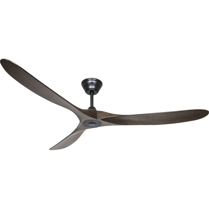ECO GENUINO ceiling fan, rotor blade Ø 1800 mm, walnut / matt black.