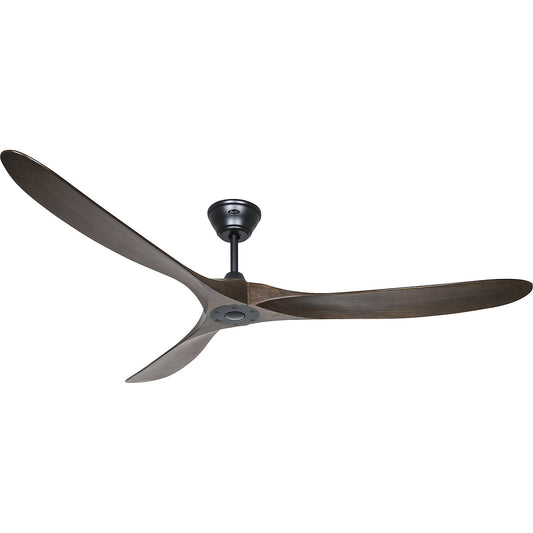 ECO GENUINO ceiling fan, rotor blade Ø 1800 mm, walnut / matt black.