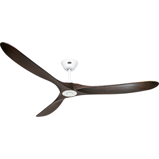 ECO GENUINO ceiling fan, rotor blade Ø 1800 mm, walnut / matt white.