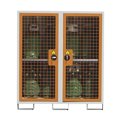 Gas cylinder cupboard, 2 doors, HxWxD 1550 x 1360 x 680 mm.