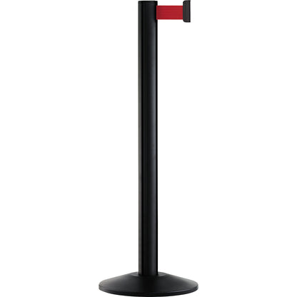 Beltrac EXTEND belt post, aluminium, post black, belt red.