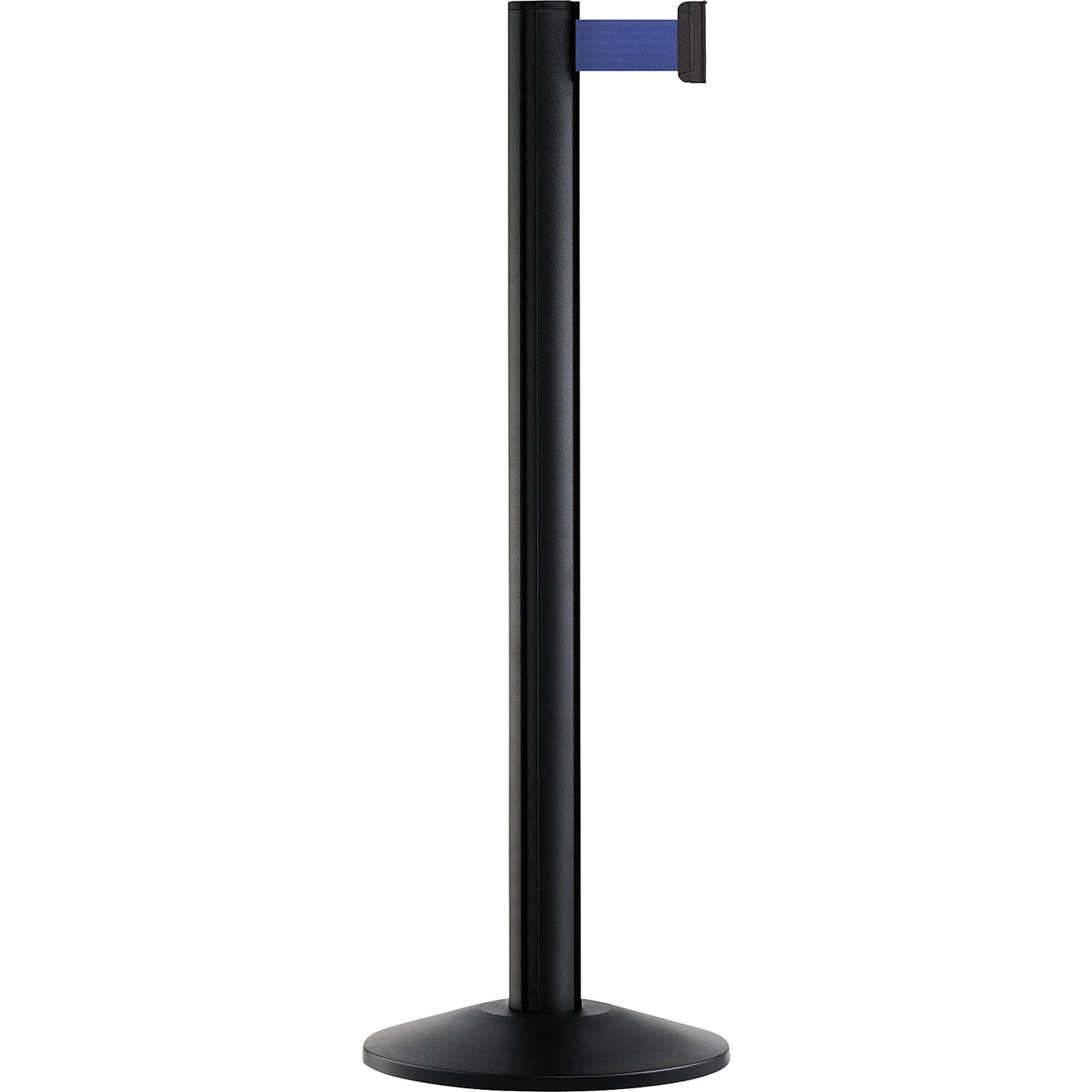 Beltrac EXTEND belt post, aluminium, post black, belt blue.