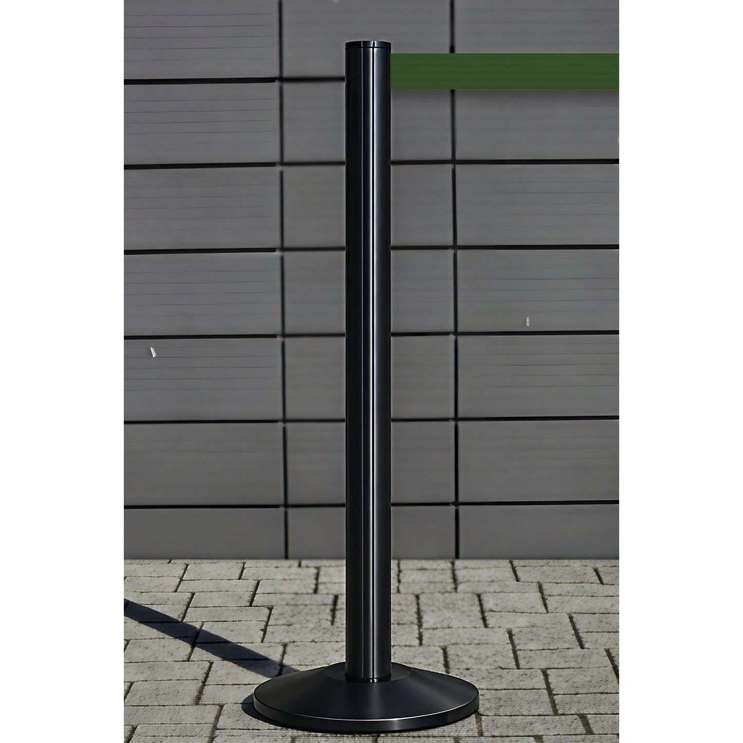 Beltrac EXTEND belt post, aluminium, post black, belt green.