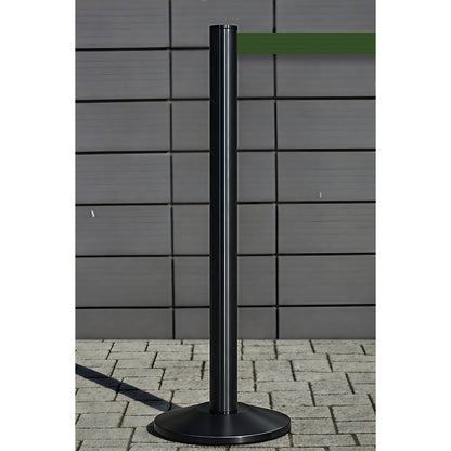 Beltrac EXTEND belt post, aluminium, post black, belt green.