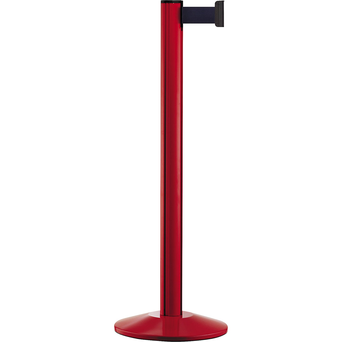 Beltrac EXTEND belt post, aluminium, post red, belt dark blue.
