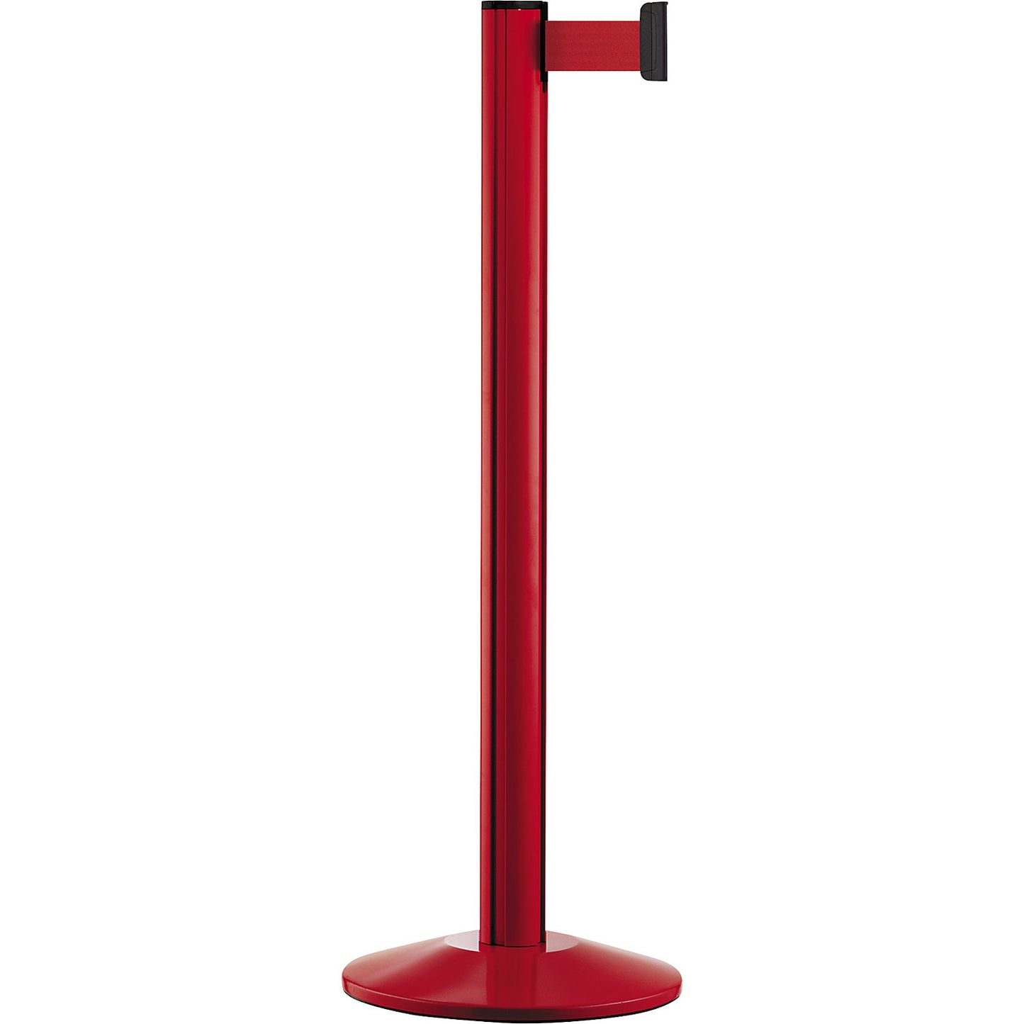 Beltrac EXTEND belt post, aluminium, post red, belt red.