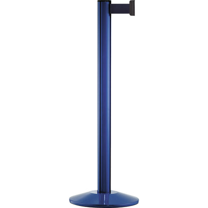 Beltrac EXTEND belt post, aluminium, post blue, belt dark blue.