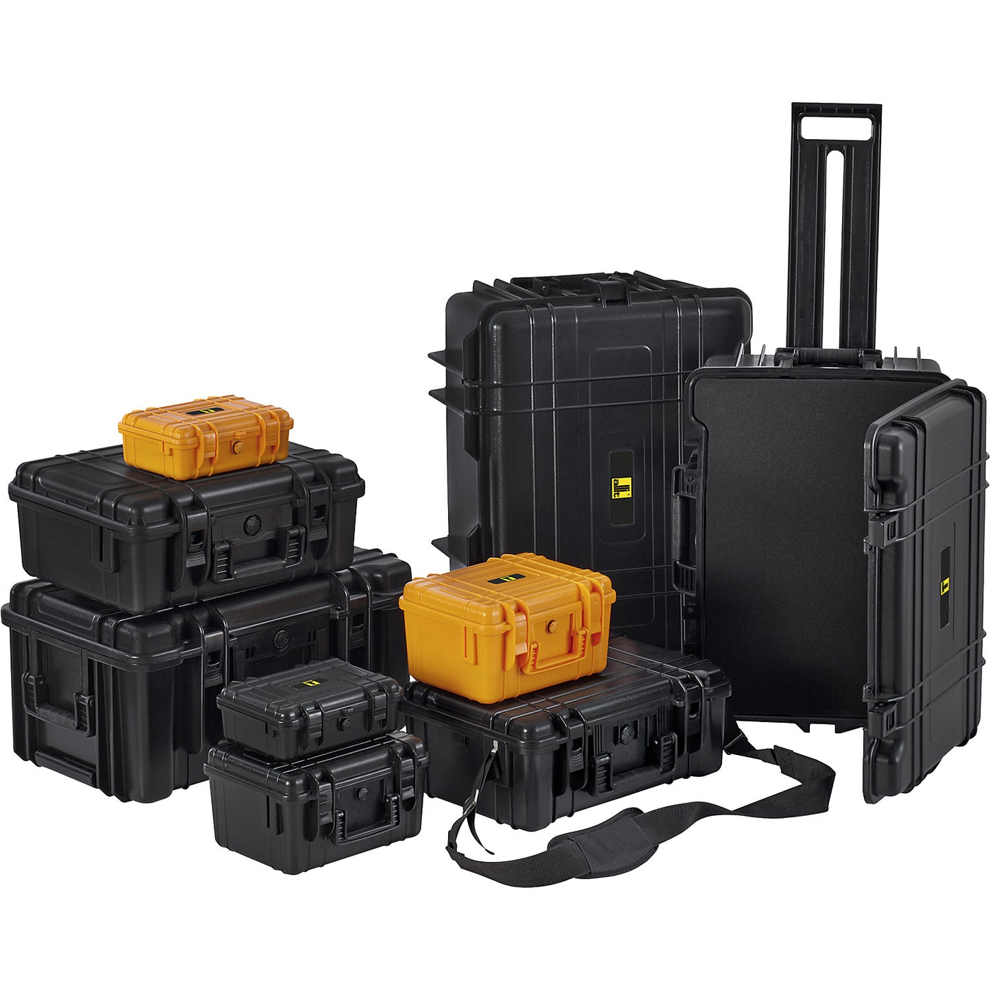Universal foam case, 20 l, external LxWxH 455 x 370 x 185 mm, black.