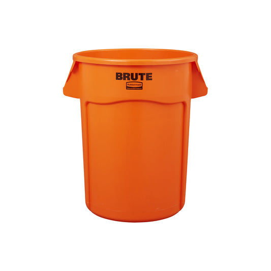 BRUTE® universal container, round, capacity 121 l, orange.