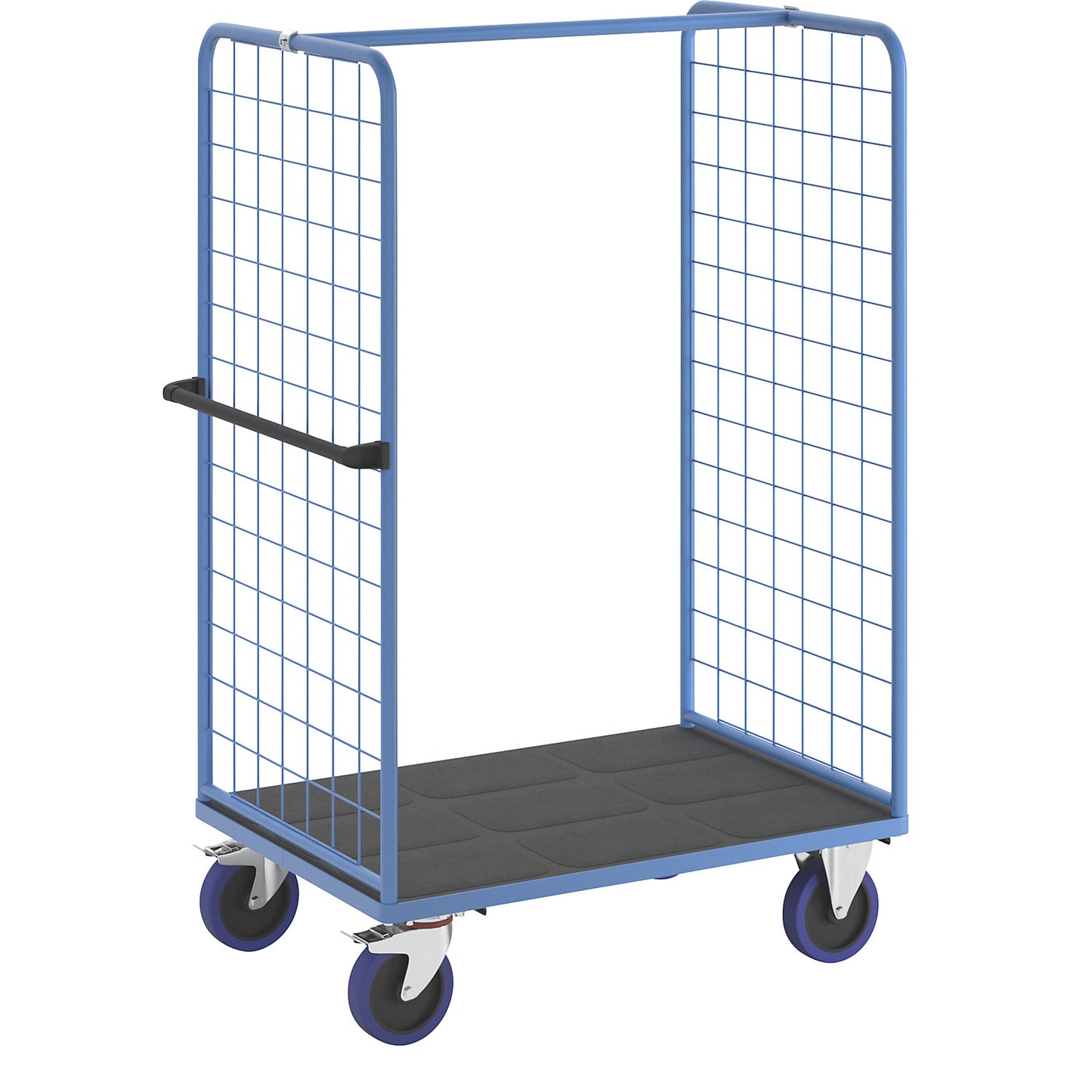 Shelf truck, with mesh panels on two sides, platform LxW 1175 x 800 mm.