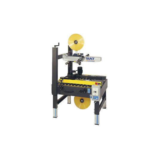 Base box sealing machine, for 410 mm roll Ø, LxWxH 980 x 900 x 1465 - 1805 mm.