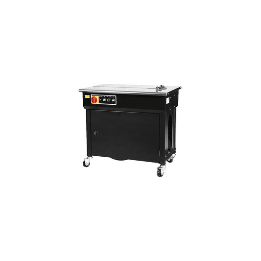 Semi-automatic strapping machine, for PP strapping, for package dimensions from 80 x 200 mm.