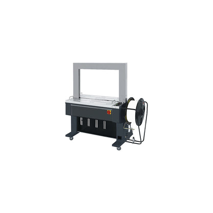 Fully automatic strapping machine, for PP strapping, for package dimensions 130 x 200 to 800 x 500 mm.