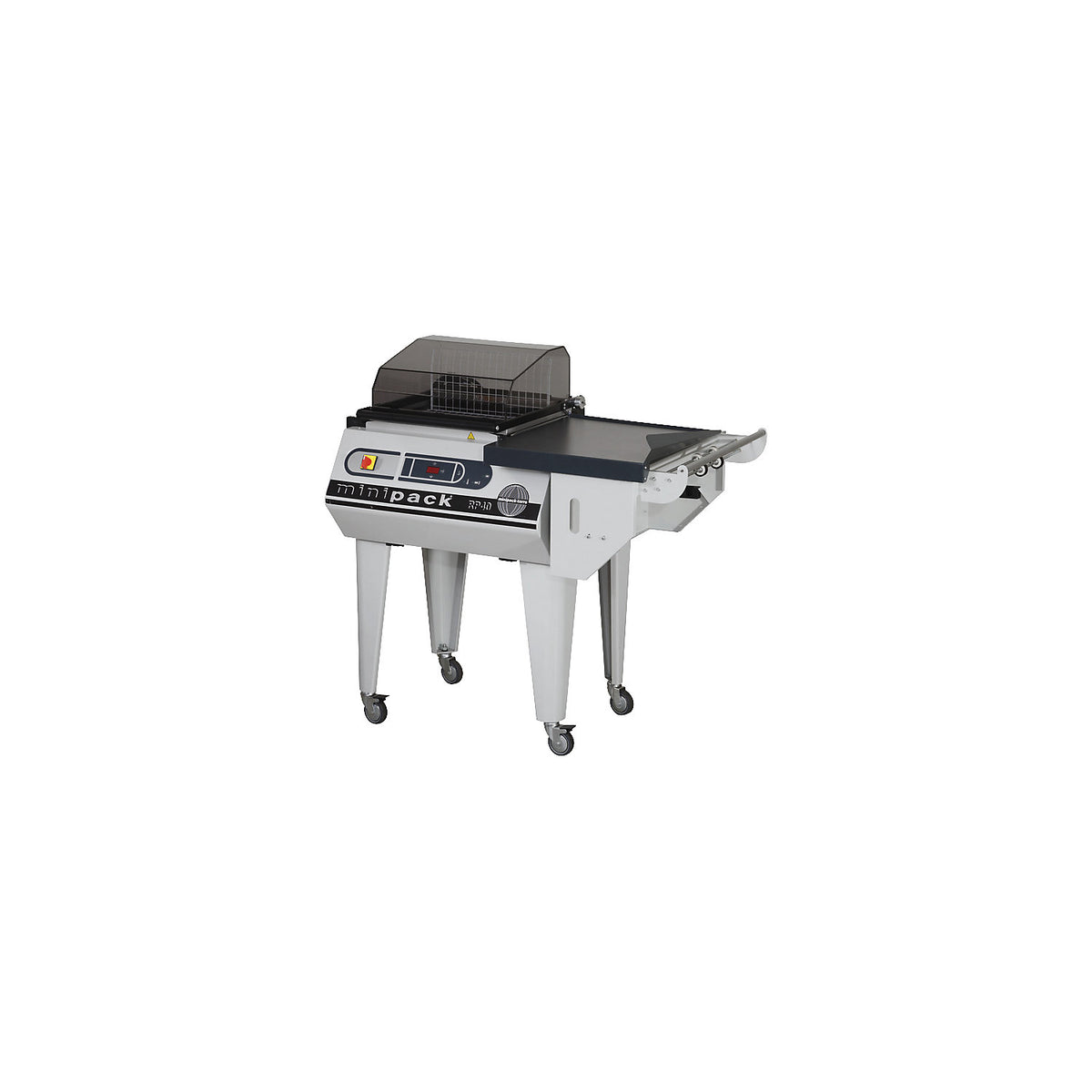 Minipack hood shrinking machine, for products up to 400 x 250 x 160 mm, grey.