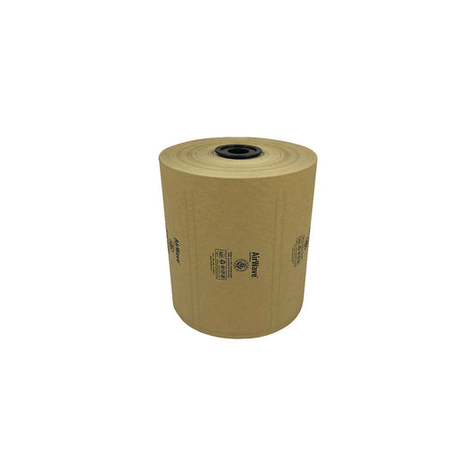 AirWave® paper air cushion film, brown, length 300 m, WxH 210 x 100 mm.