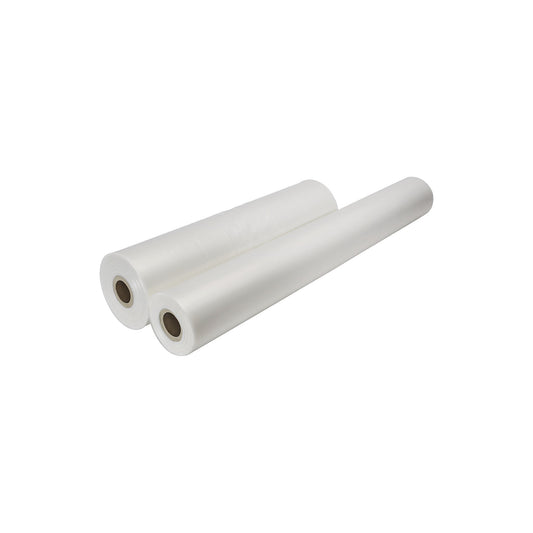 Polyethylene shrink flat film, thickness 150 µm, roll LxW 150 m x 1000 mm.