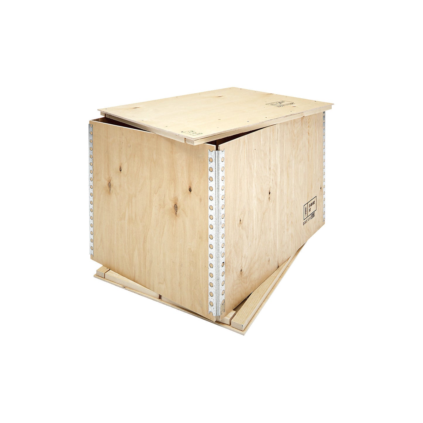 Wooden collapsible box, without runners, external LxWxH 1195 x 755 x 435 mm.