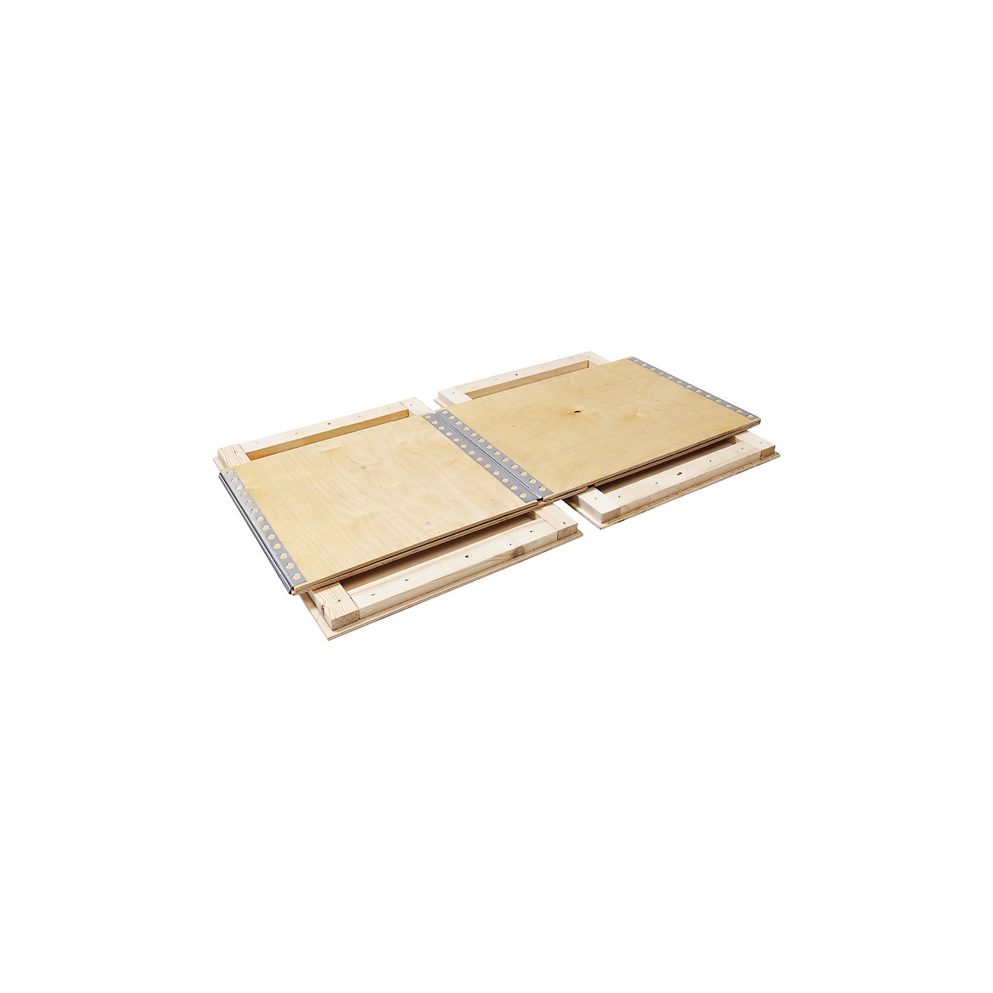 Wooden collapsible box, with runners, external LxWxH 1195 x 755 x 727 mm.