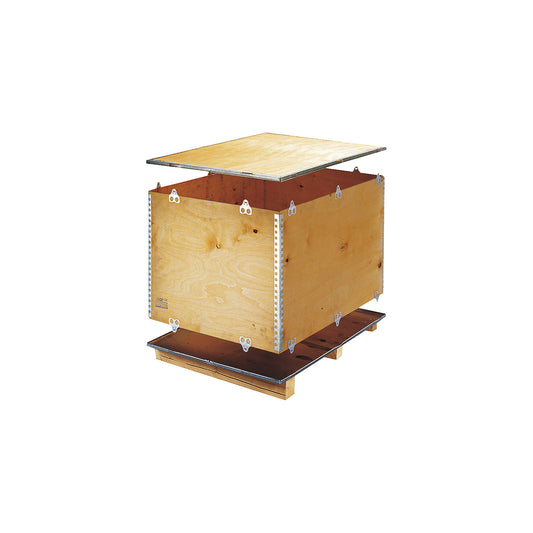 Standard wooden folding box, with runners, external LxWxH 1200 x 800 x 486 mm.