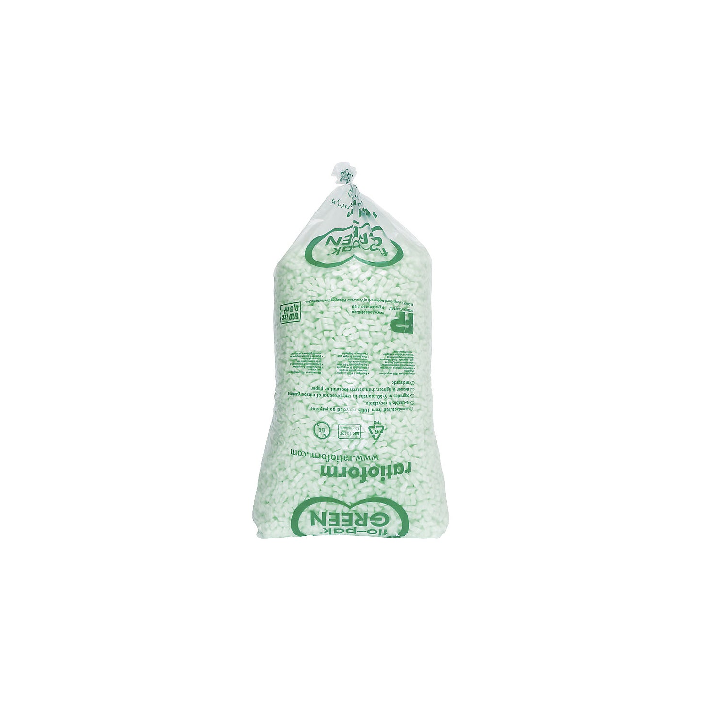 flo-pak® packaging chips, capacity 500 l, green.
