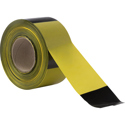 Barrier tape, extremely tear resistant, printed on both sides, black / yellow.