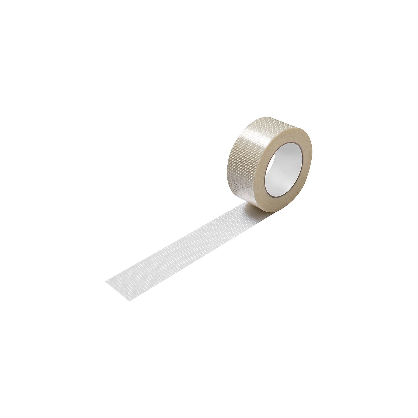Reinforced tape, extra strong diagonal reinforcement, pack of 6 rolls, transparent, tape width 50 mm.