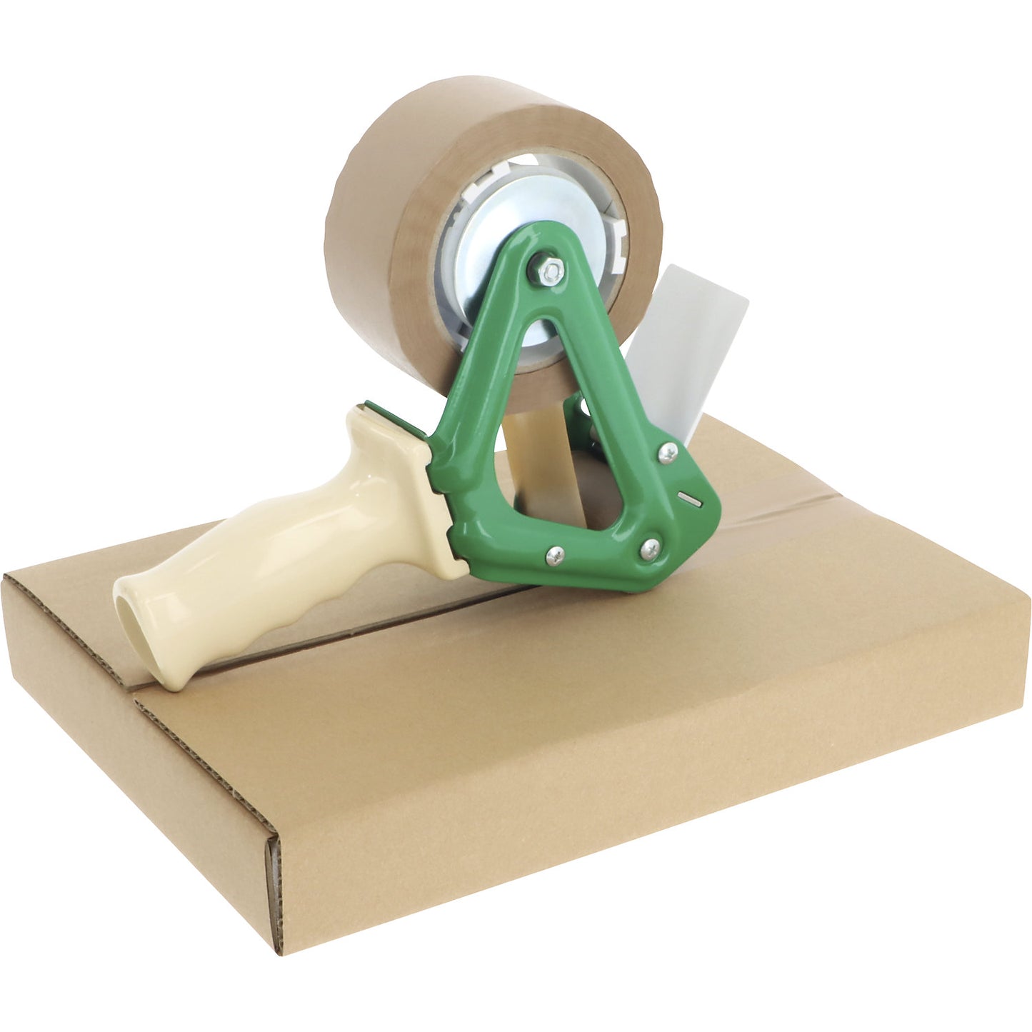 Low-effort PVC packaging tape, embossed film, pack of 6 rolls, brown, tape width 50 mm.