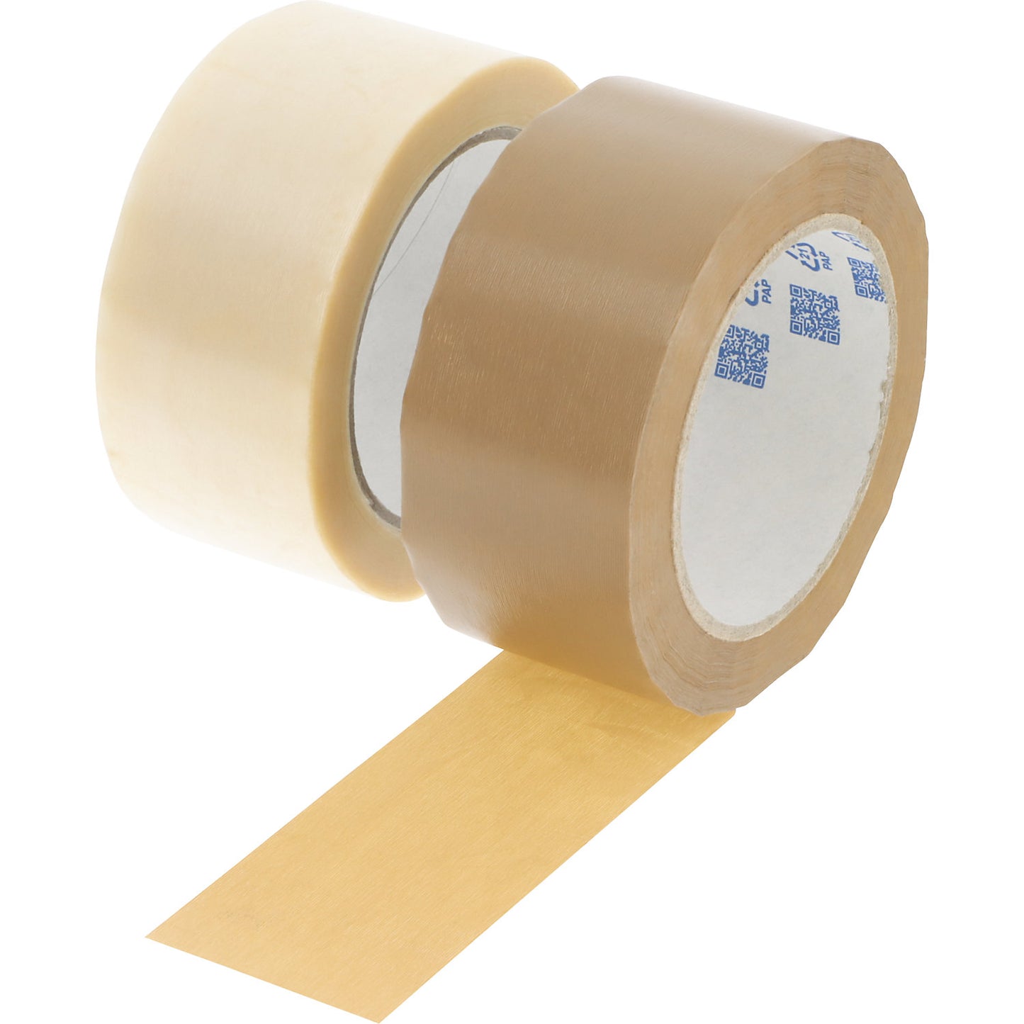 Low-effort PVC packaging tape, embossed film, pack of 6 rolls, brown, tape width 50 mm.