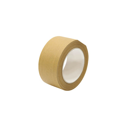 Paper packing tape, fibre reinforced, pack of 6 rolls, brown, tape width 50 mm.