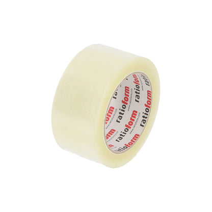 Polypropylene packing tape ratioTape, length 100 m, pack of 6 rolls, transparent, tape width 50 mm.