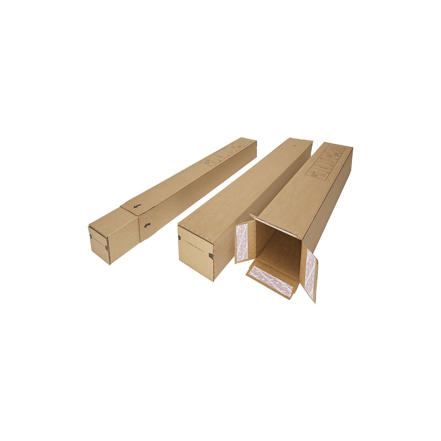 Telescopic postal sleeve, self-adhesive closure, LxWxH 1600 x 150 x 150 mm, pack of 40.