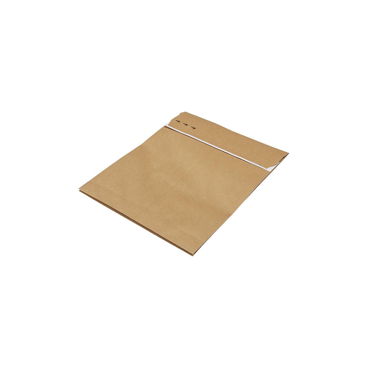 Folding bag, kraft paper, suitable for returns, LxW 430 x 320 mm, pack of 100.
