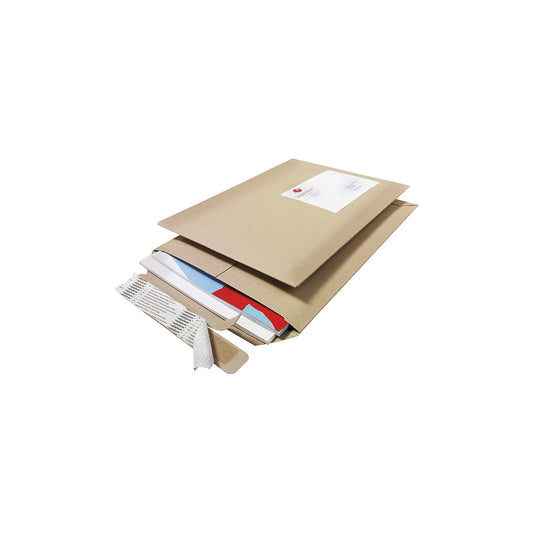 Printstar dispatch bags, brown, internal LxW 370 x 285 mm, pack of 100.