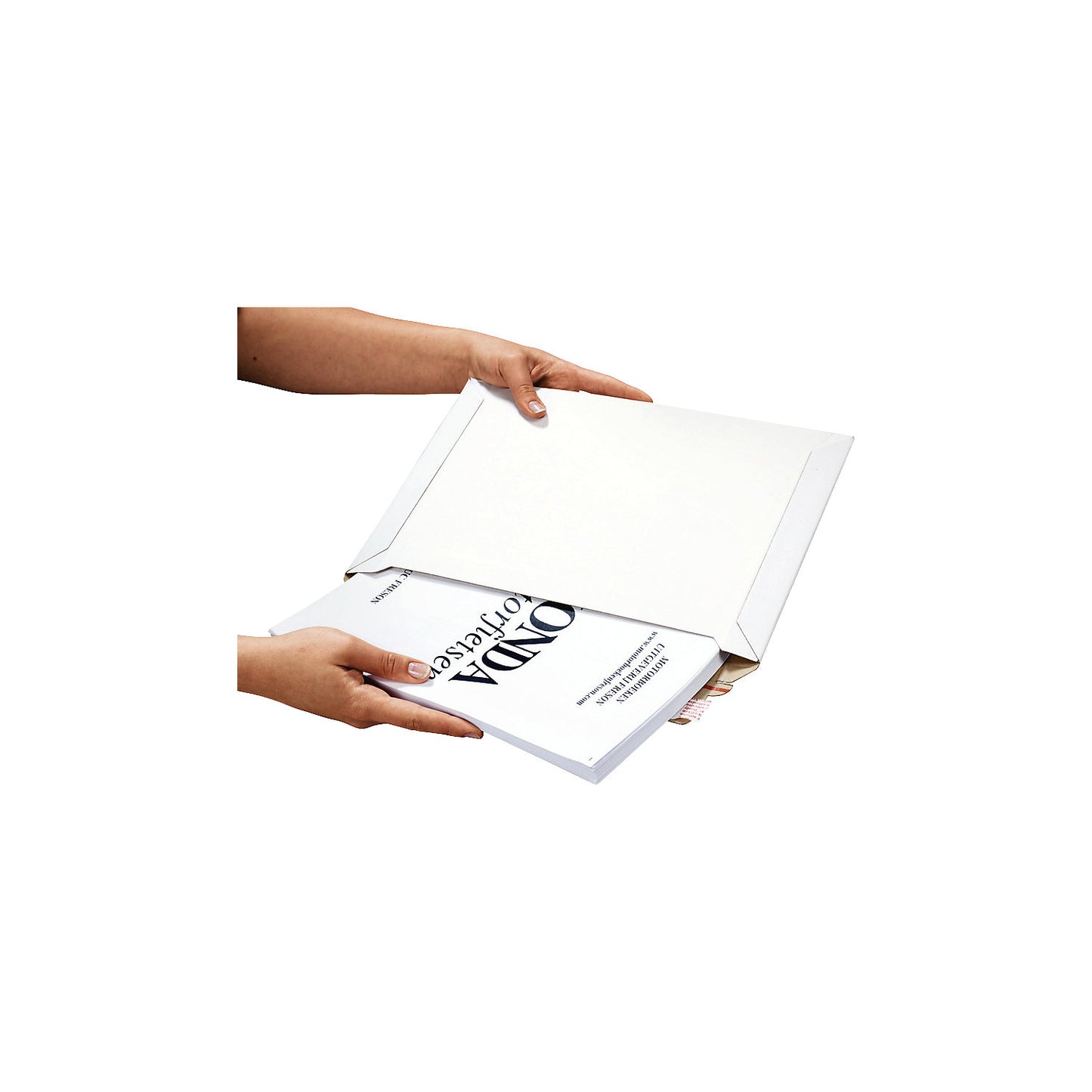Dispatch bags, extra robust, edge protector, side opening, pack of 100, internal LxW 485 x 320 mm.
