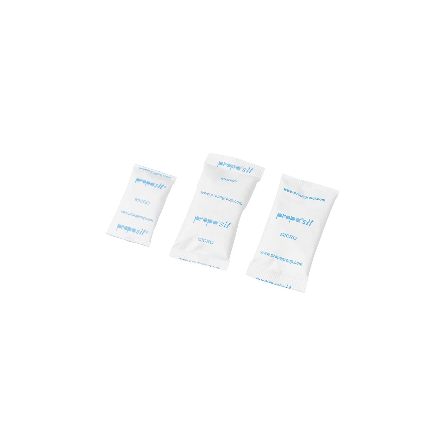 Desiccant bags, mini, pack of 600, LxW 50 x 19 mm.