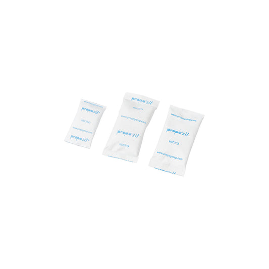 Desiccant bags, mini, pack of 600, LxW 50 x 19 mm.