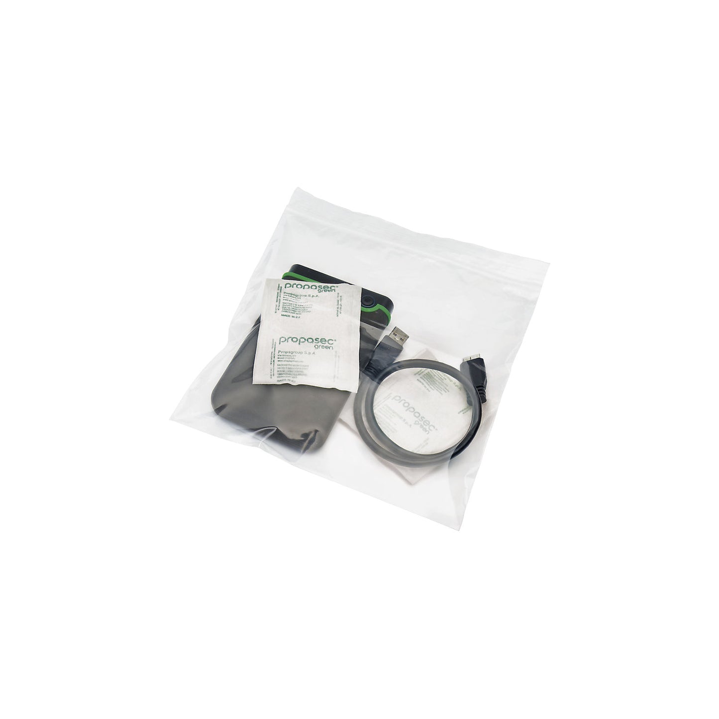 Desiccant bags, pack of 50, LxWxH 160 x 150 x 18 mm.